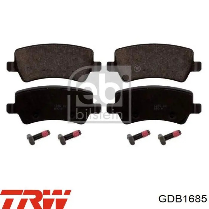 Задние тормозные колодки GDB1685 TRW