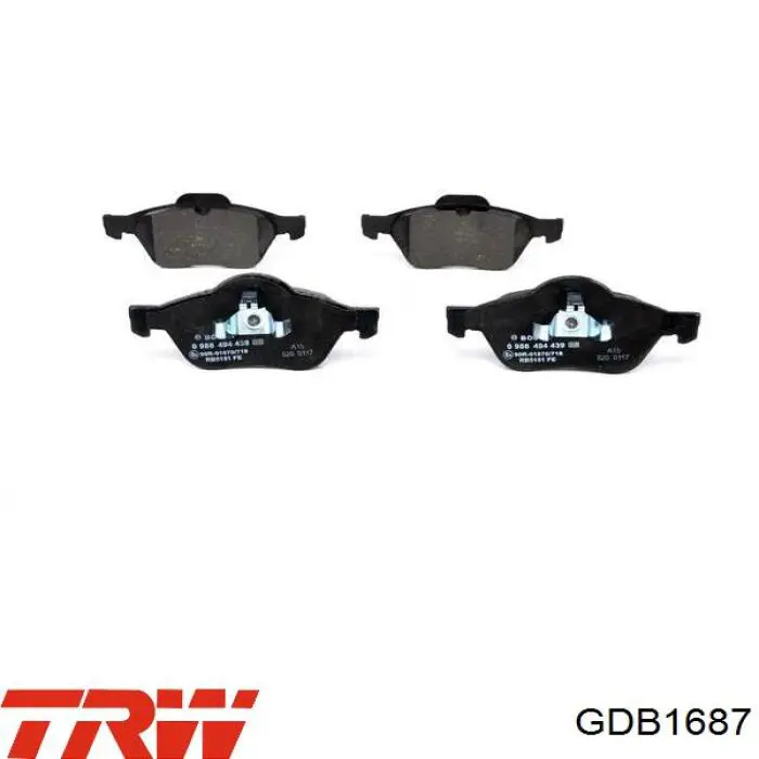 Колодки TRW GDB1687 цена, от 35.20 USD