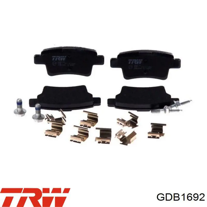Купить GDB1692 TRW Колодки тормозные задние, дисковые