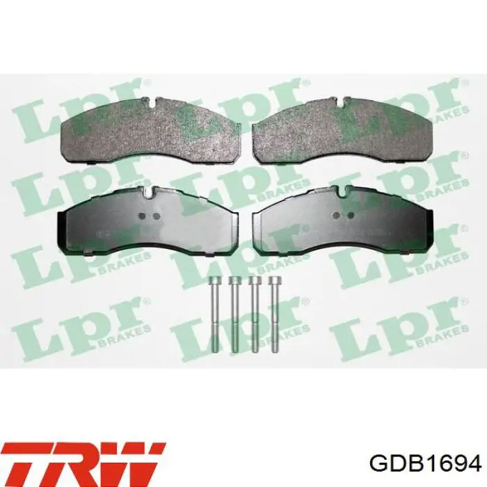 Купить GDB1694 TRW Колодки тормозные