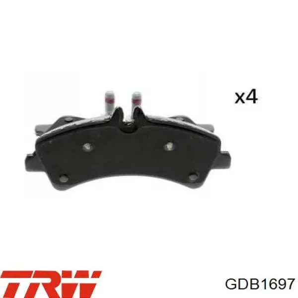 Задние дисковые колодки TRW GDB1697