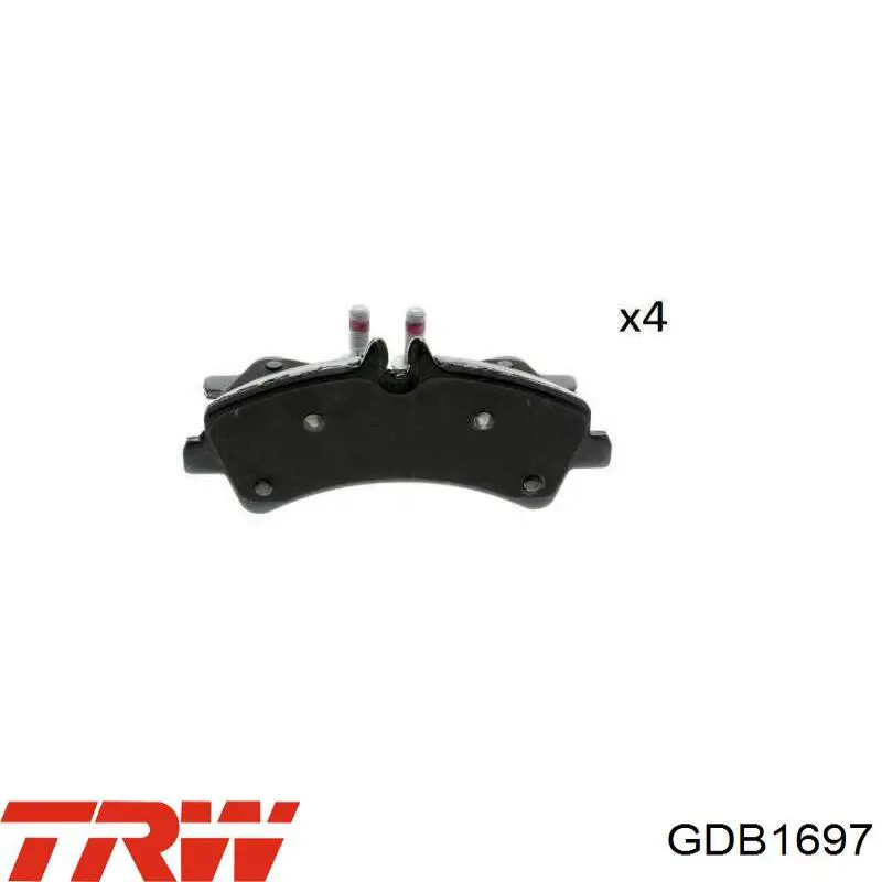 GDB1697 TRW Колодки тормозные дисковые комплект