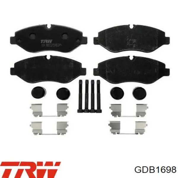 Передние тормозные колодки GDB1698 TRW