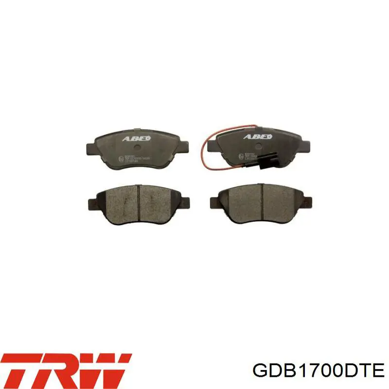 Передние тормозные колодки GDB1700DTE TRW