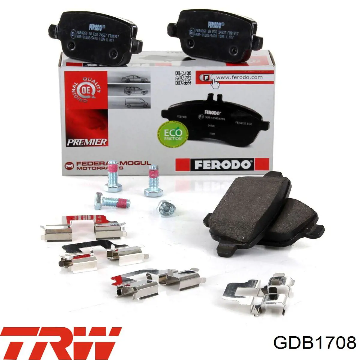 Колодки дисковые  TRW GDB1708 цена, от 43.17 USD