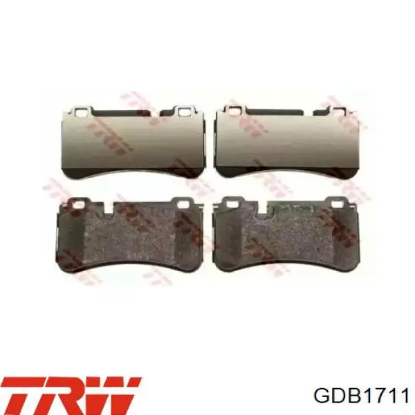 GDB1711 TRW колодки тормозные задние дисковые