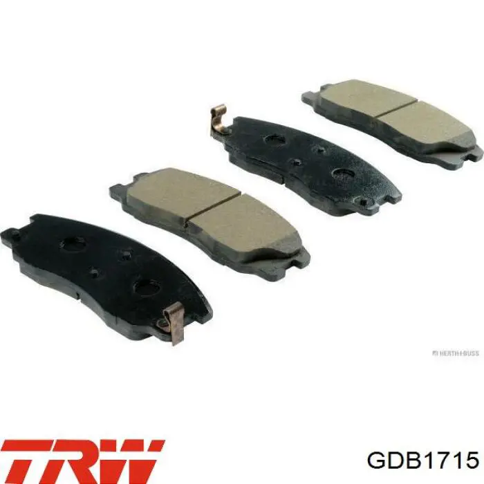 Передние тормозные колодки GDB1715 TRW