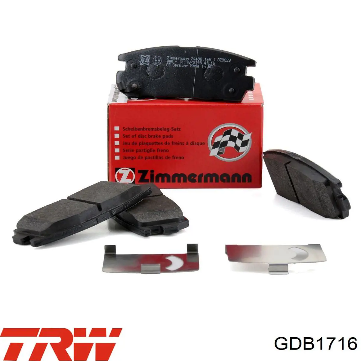 Купить GDB1716 TRW Колодки тормозные задние, дисковые