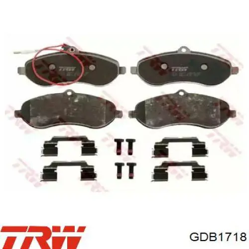 Тормозные колодки TRW GDB1718