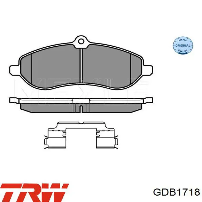Купить GDB1718 TRW Колодки тормозные