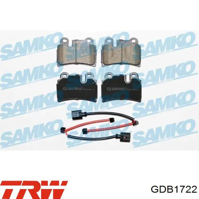 Колодки дисковые  TRW GDB1722 цена, от 49.92 USD