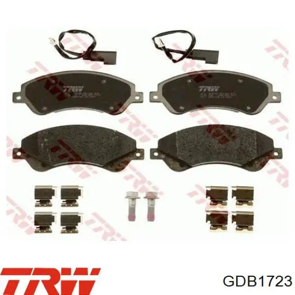 Передние тормозные колодки GDB1723 TRW