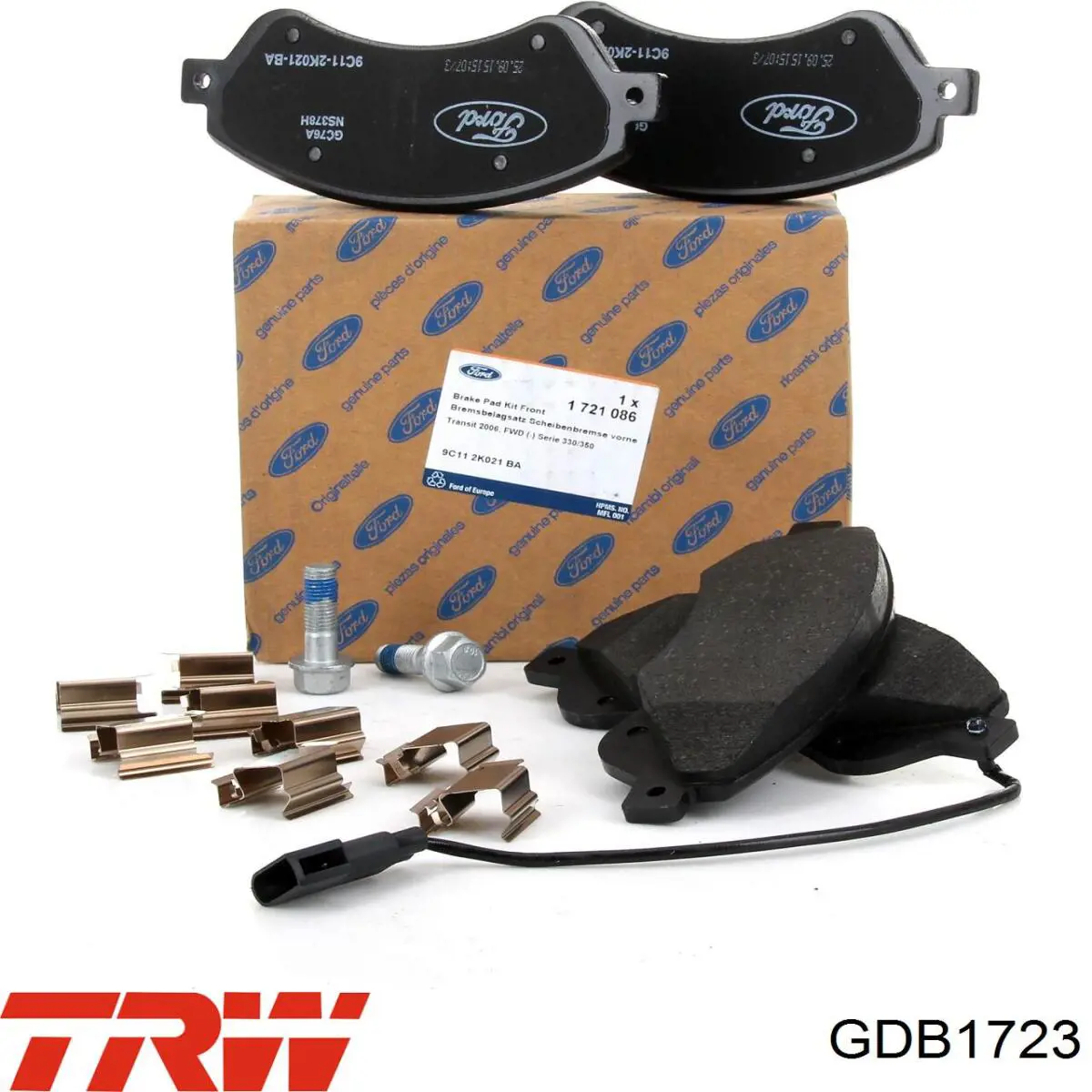 GDB1723 TRW Колодки передние