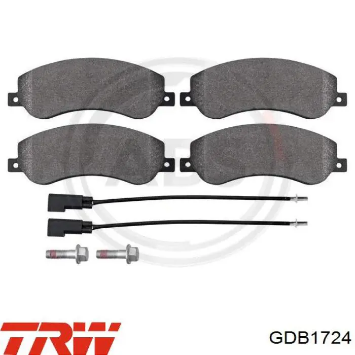 GDB1724 TRW Колодки передние
