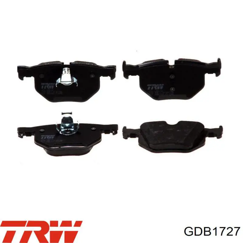 Задние тормозные колодки GDB1727 TRW