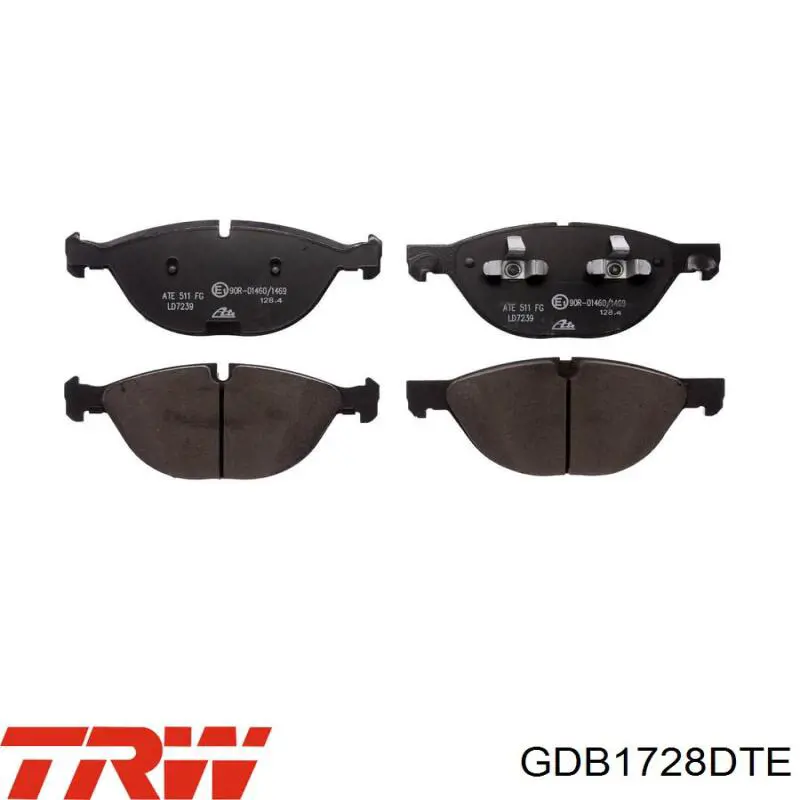 Передние тормозные колодки GDB1728DTE TRW