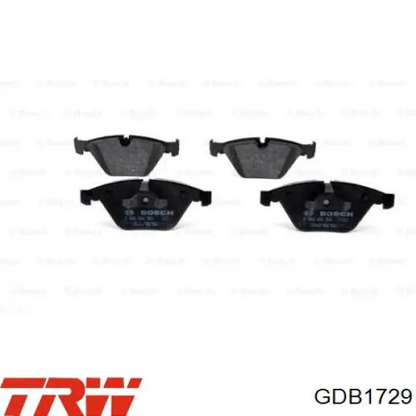GDB1729 TRW Колодки передние