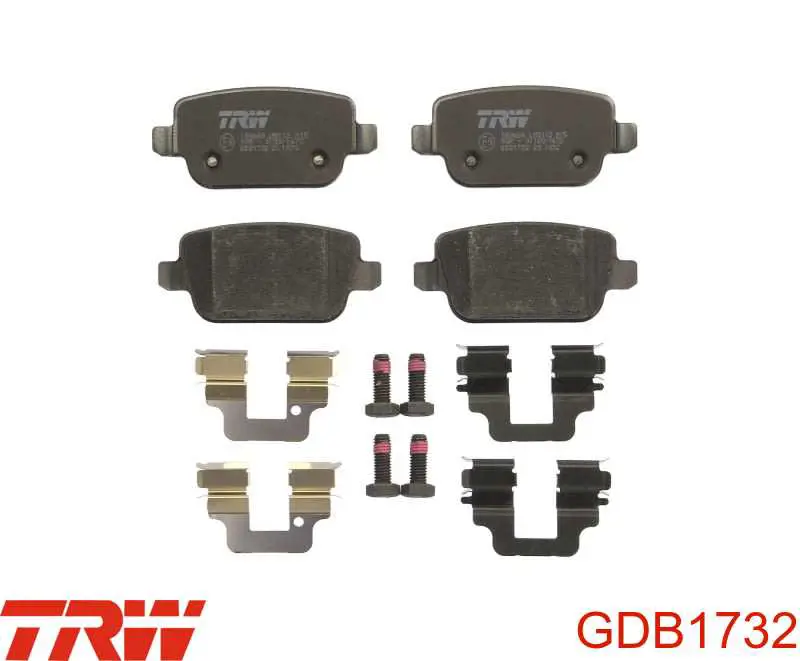 Задние тормозные колодки GDB1732 TRW