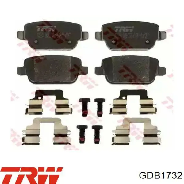 Задние дисковые колодки TRW GDB1732