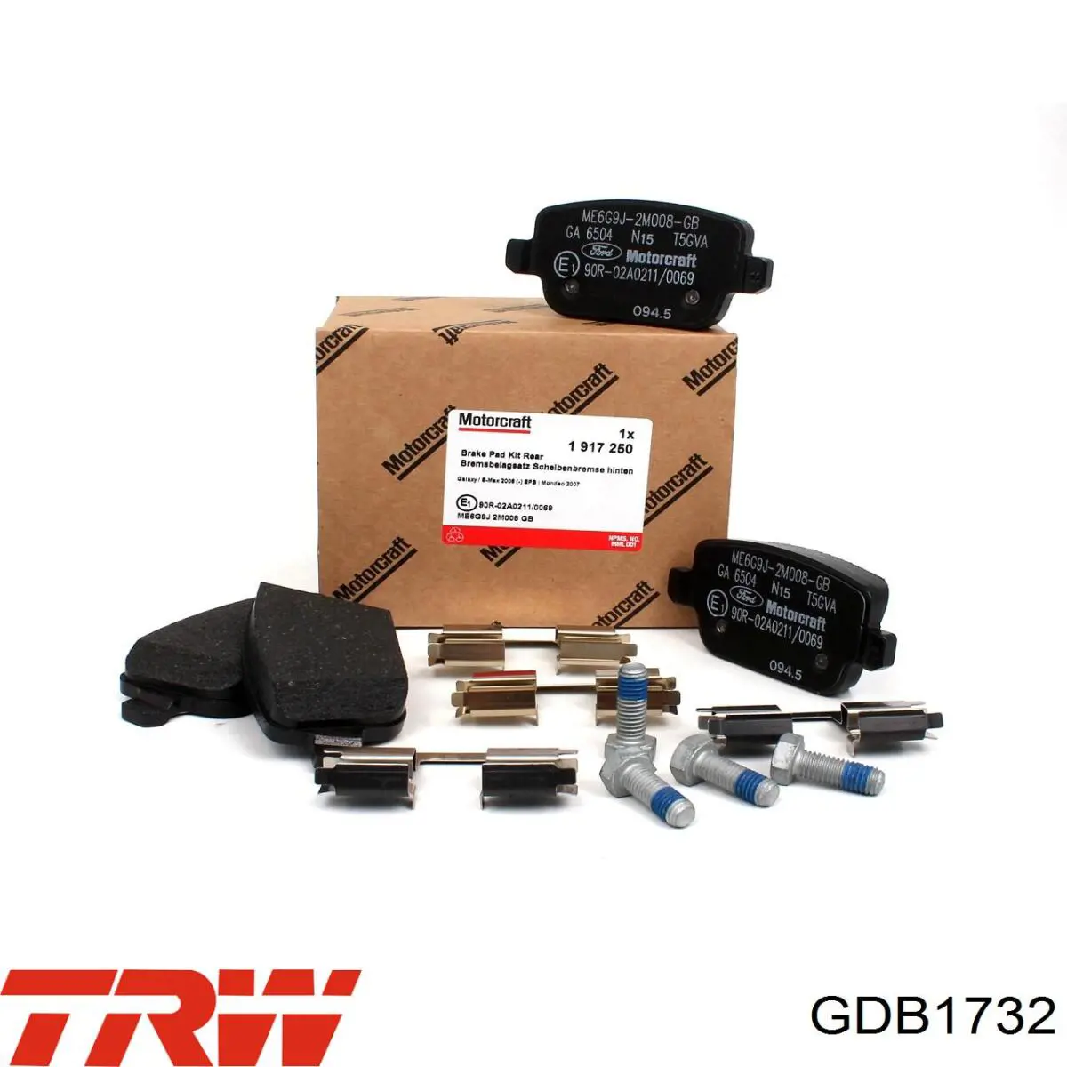 Купить GDB1732 TRW Колодки тормозные задние, дисковые