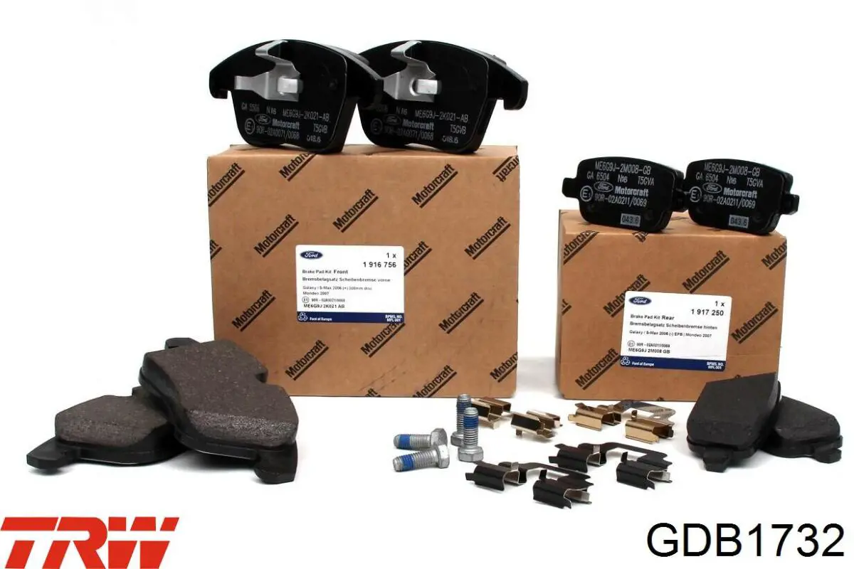 Колодки дисковые  TRW GDB1732 цена, от 29.21 USD