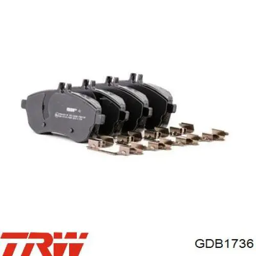 Купить GDB1736 TRW Колодки тормозные