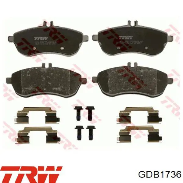 Тормозные колодки TRW GDB1736