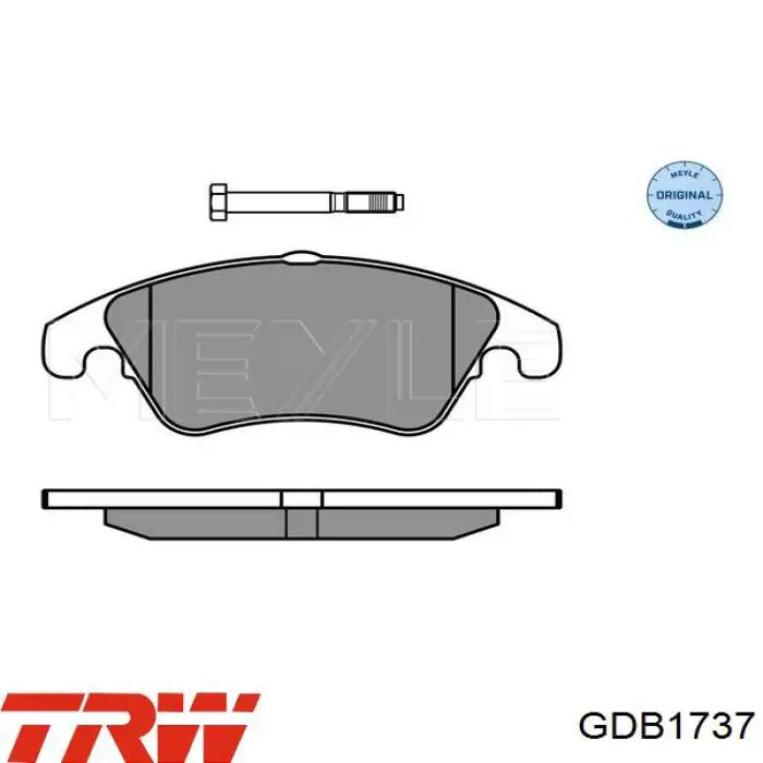 Колодки TRW GDB1737 цена, от 47.46 USD