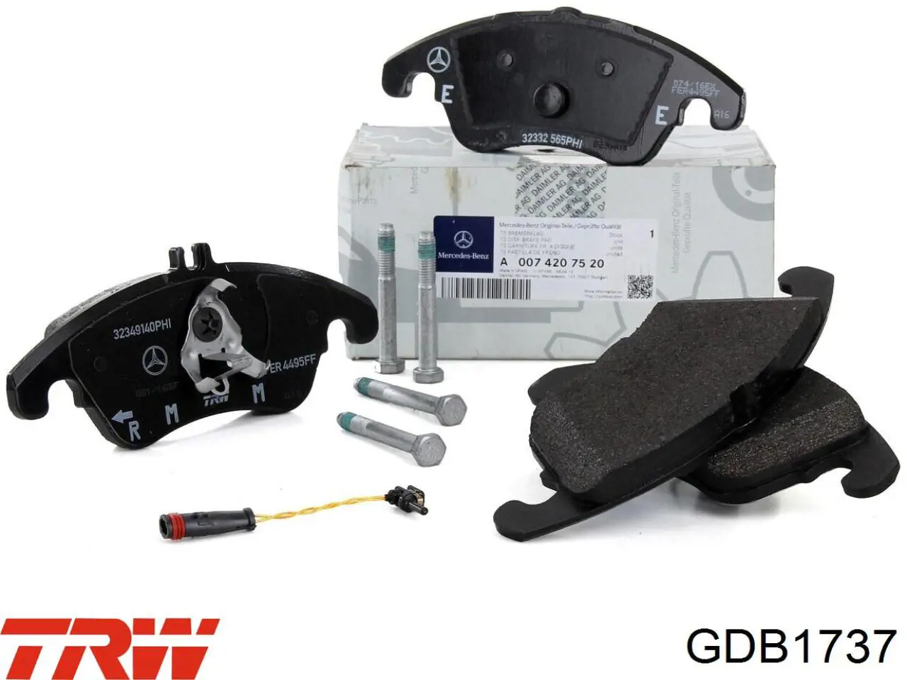 Купить GDB1737 TRW Колодки тормозные