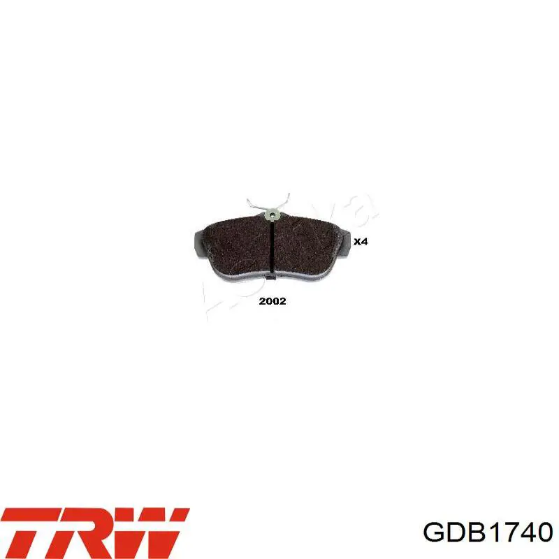 Задние тормозные колодки GDB1740 TRW