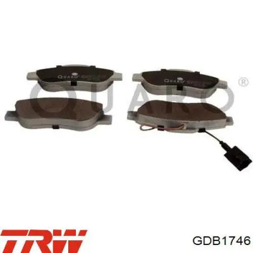 GDB1746 TRW Колодки передние