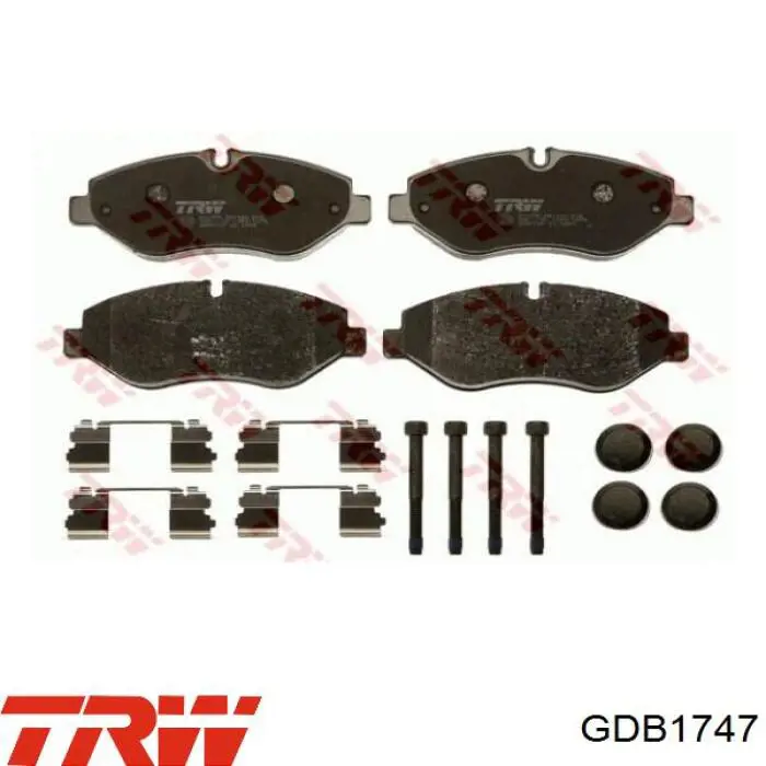 Передние тормозные колодки GDB1747 TRW