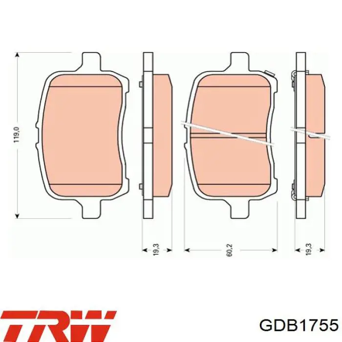 Купить SP1444 Hi-q Колодки тормозные