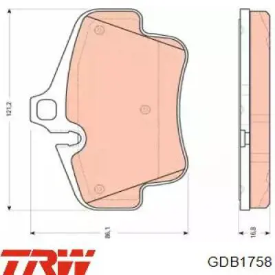 Задние тормозные колодки 99635294700 Porsche