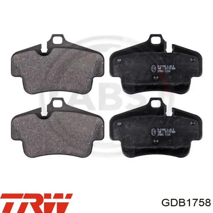 Колодки дисковые  TRW GDB1758 цена, от 56.87 USD
