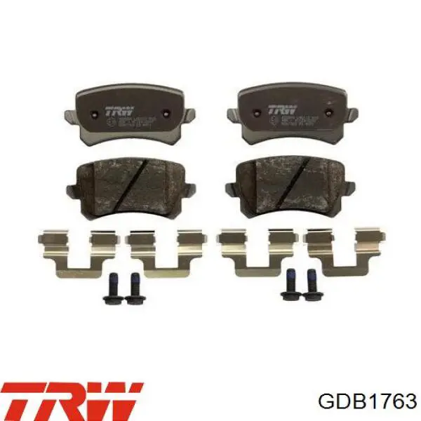Задние тормозные колодки GDB1763 TRW