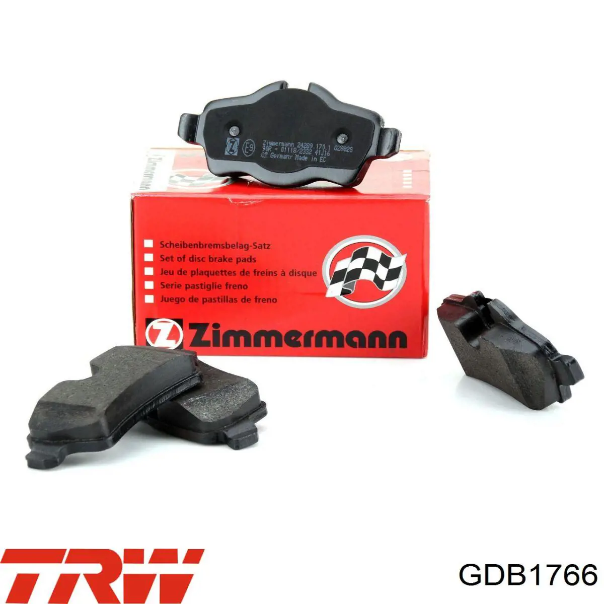 Колодки дисковые  TRW GDB1766 цена, от 32.12 USD