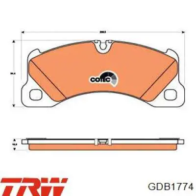 Передние тормозные колодки LP5060EV Delphi