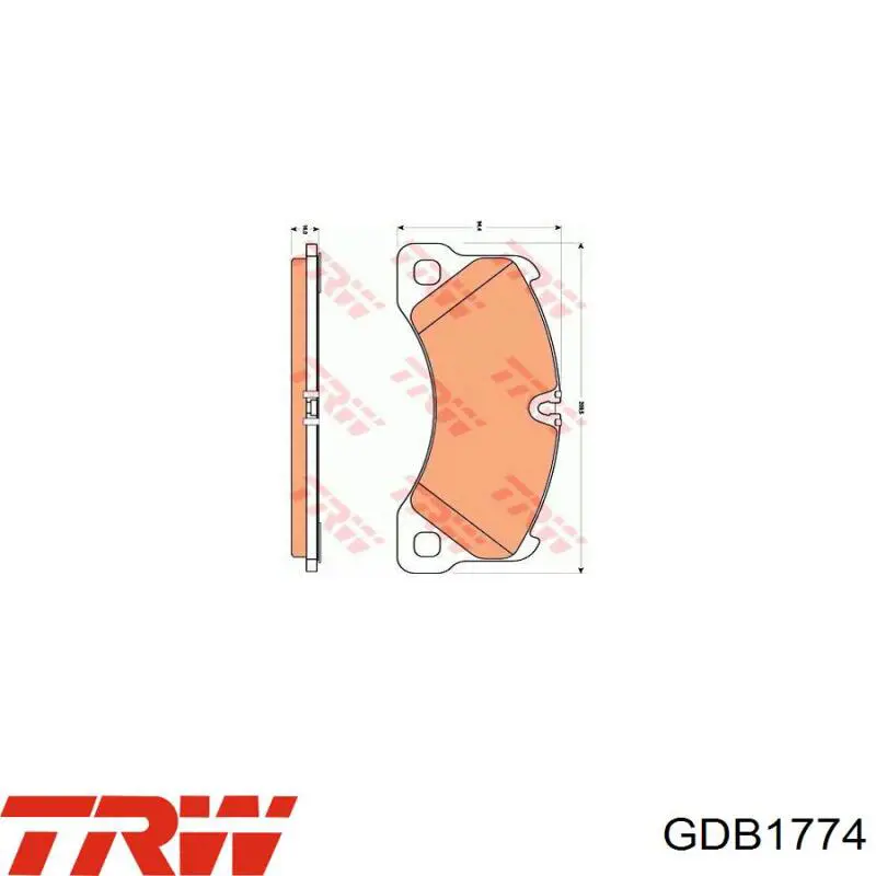 Передние тормозные колодки 261763 Hart