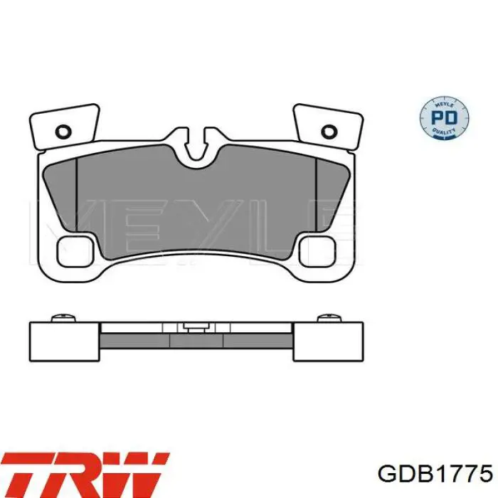 Купить GDB1775 TRW Колодки тормозные задние, дисковые