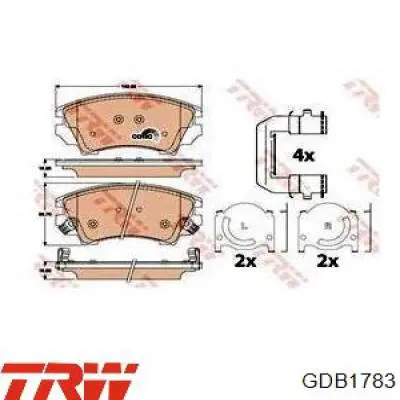 Тормозные колодки TRW GDB1783