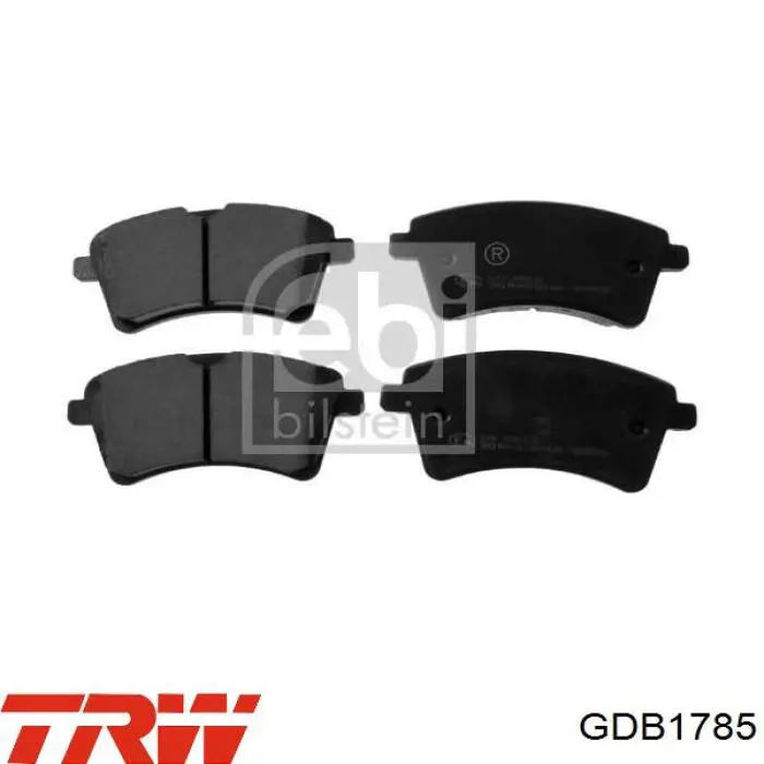 Купить GDB1785 TRW Колодки тормозные