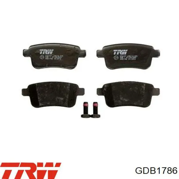 Купить GDB1786 TRW Колодки тормозные задние, дисковые