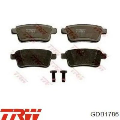 Задние тормозные колодки GDB1786 TRW