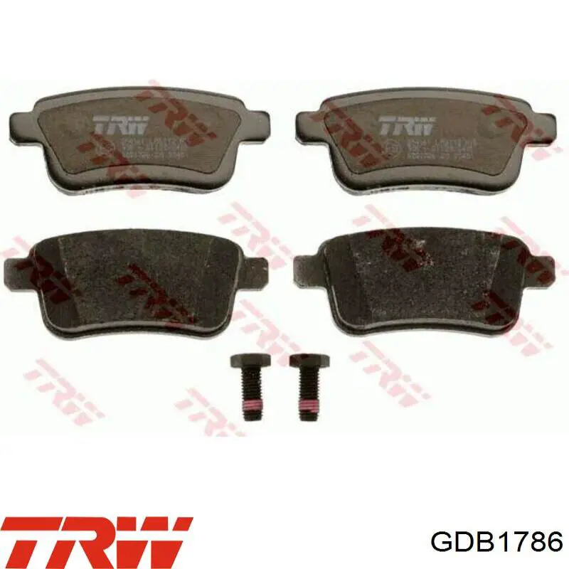Задние дисковые колодки TRW GDB1786