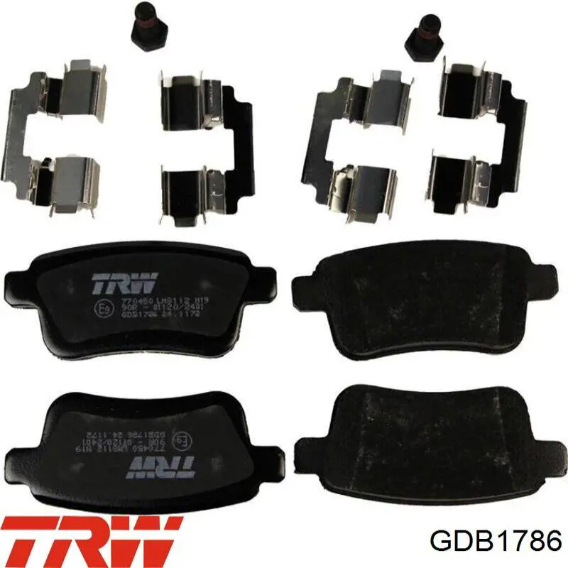 Купить GDB1786 TRW Колодки тормозные задние, дисковые