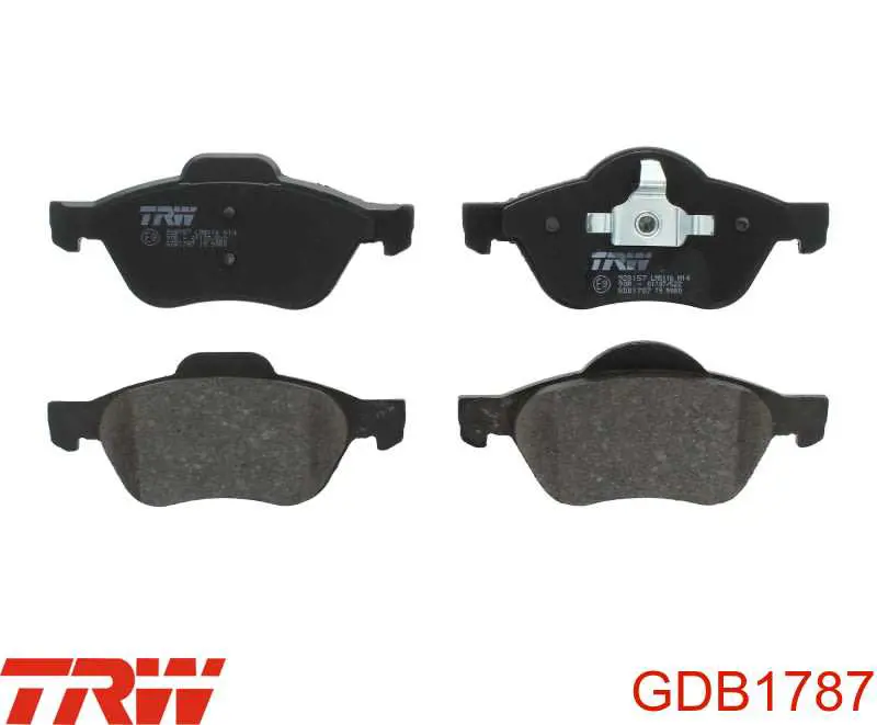 GDB1787 TRW передние тормозные колодки