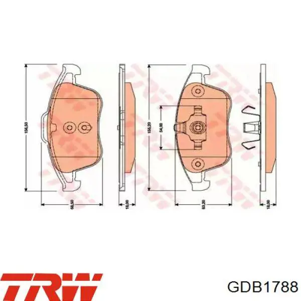 Передние тормозные колодки DP1010101087 Dr!ve+