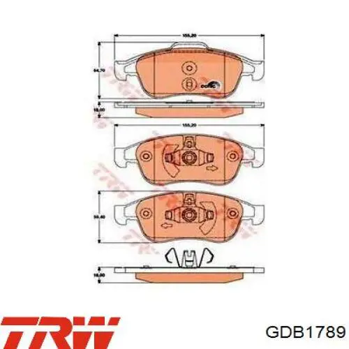 Тормозные колодки TRW GDB1789