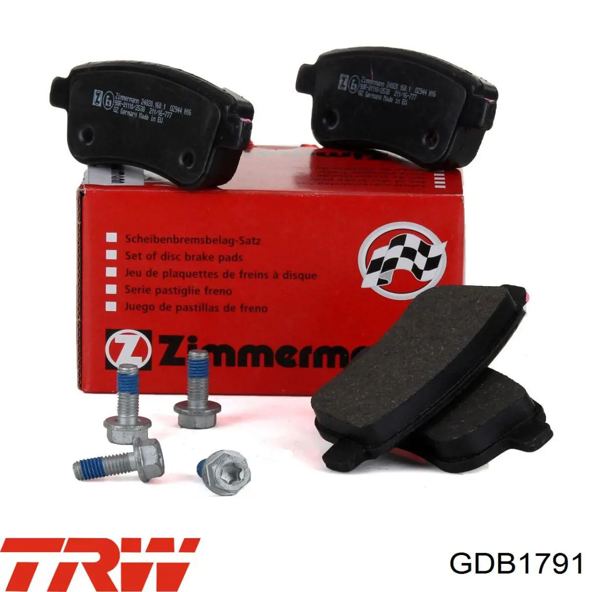 Задние тормозные колодки GDB1791 TRW